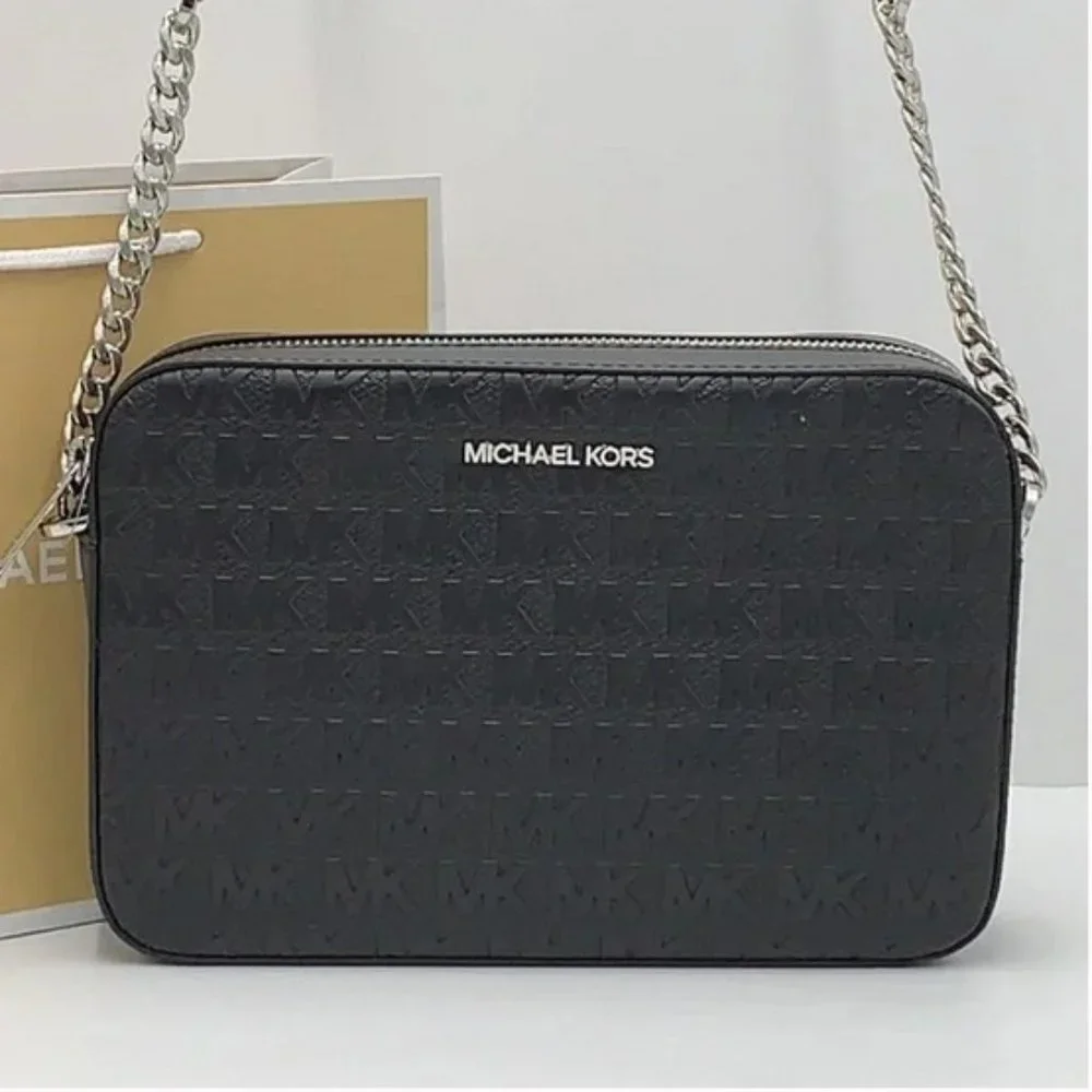 MICHAEL KORS LARGE EAST WEST CROSSBODY BLACK